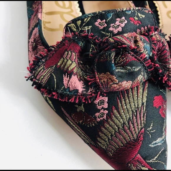 SAM EDELMAN Brocade Bow Bird Flats - Picture 4 of 10